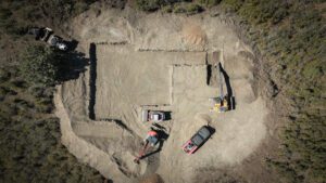 home construction drone photo