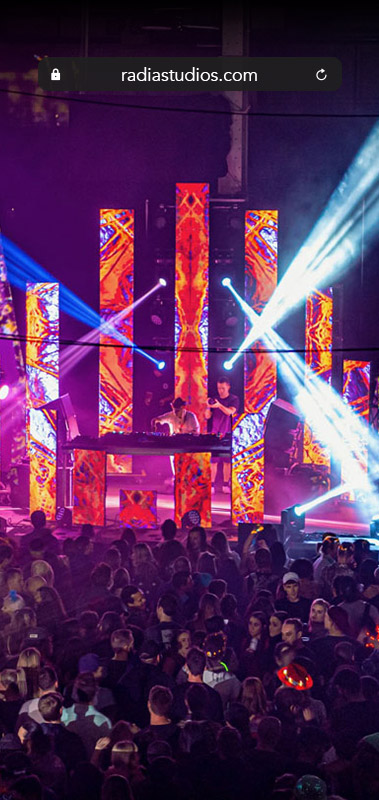 radia studios website preview